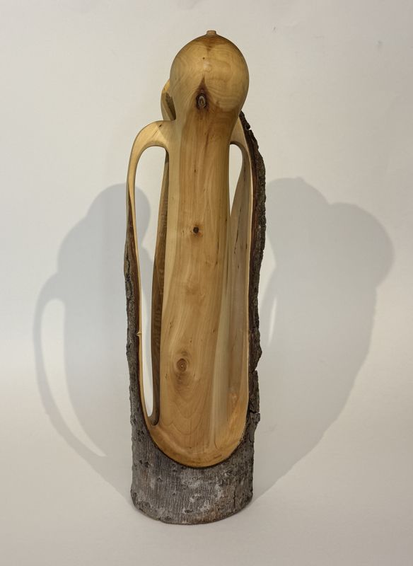 Kyss, treskulptur