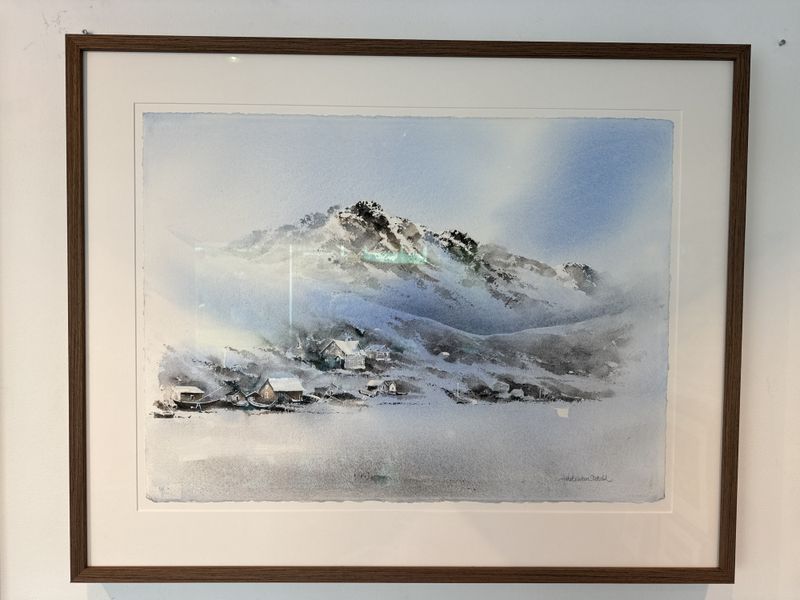 En gang - original akvarell